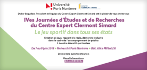 Journées internationales du Centre Expert Clermont Simard