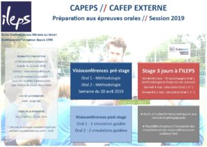 CAPEPS-CAFEP externe : Préparation aux épreuves orales